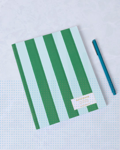 Green Cabana - Striped Perfect Bound Journal - One & Only Paper - Printfresh