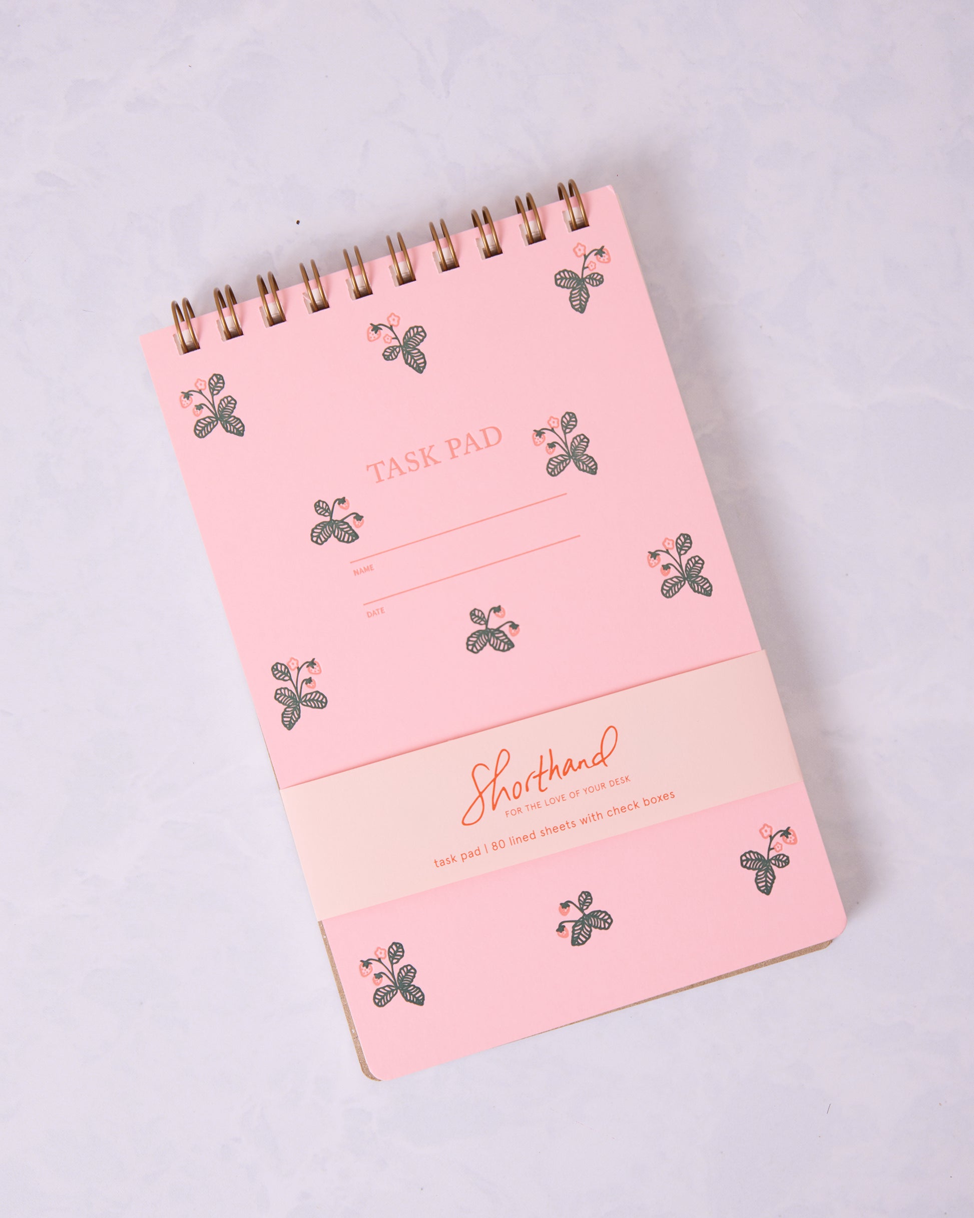 Pink Strawberry - Task Pad Notebook - Shorthand Press - Printfresh
