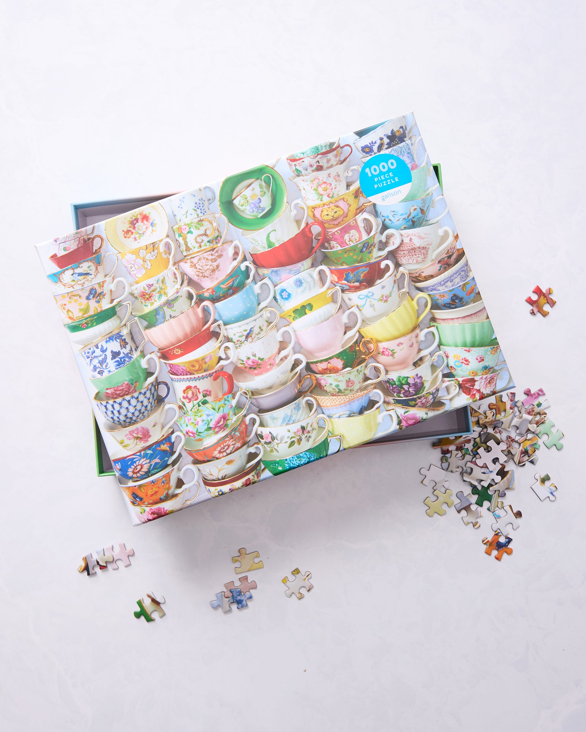 Teacups - 1000 Piece Puzzle - Chronicle Books - Printfresh