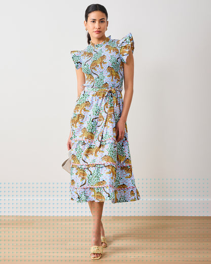 Bagheera - Ready to Ruffle Dress - Pale Blue - Printfresh