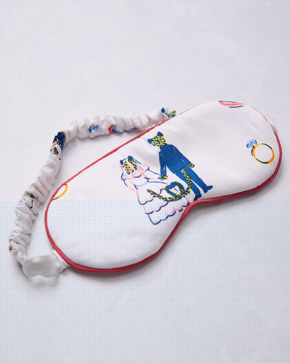 Happily Ever After - Eco Satin Eye Mask - Cloud - Printfresh