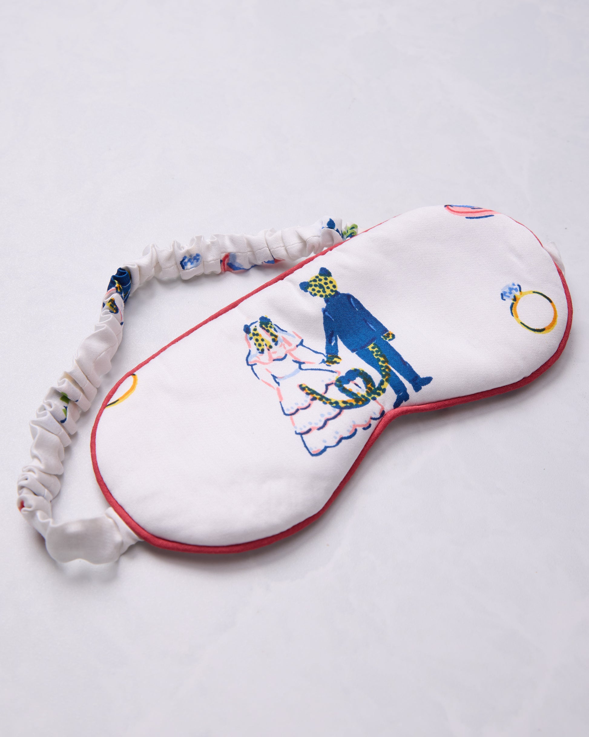 Happily Ever After - Eco Satin Eye Mask - Cloud - Printfresh
