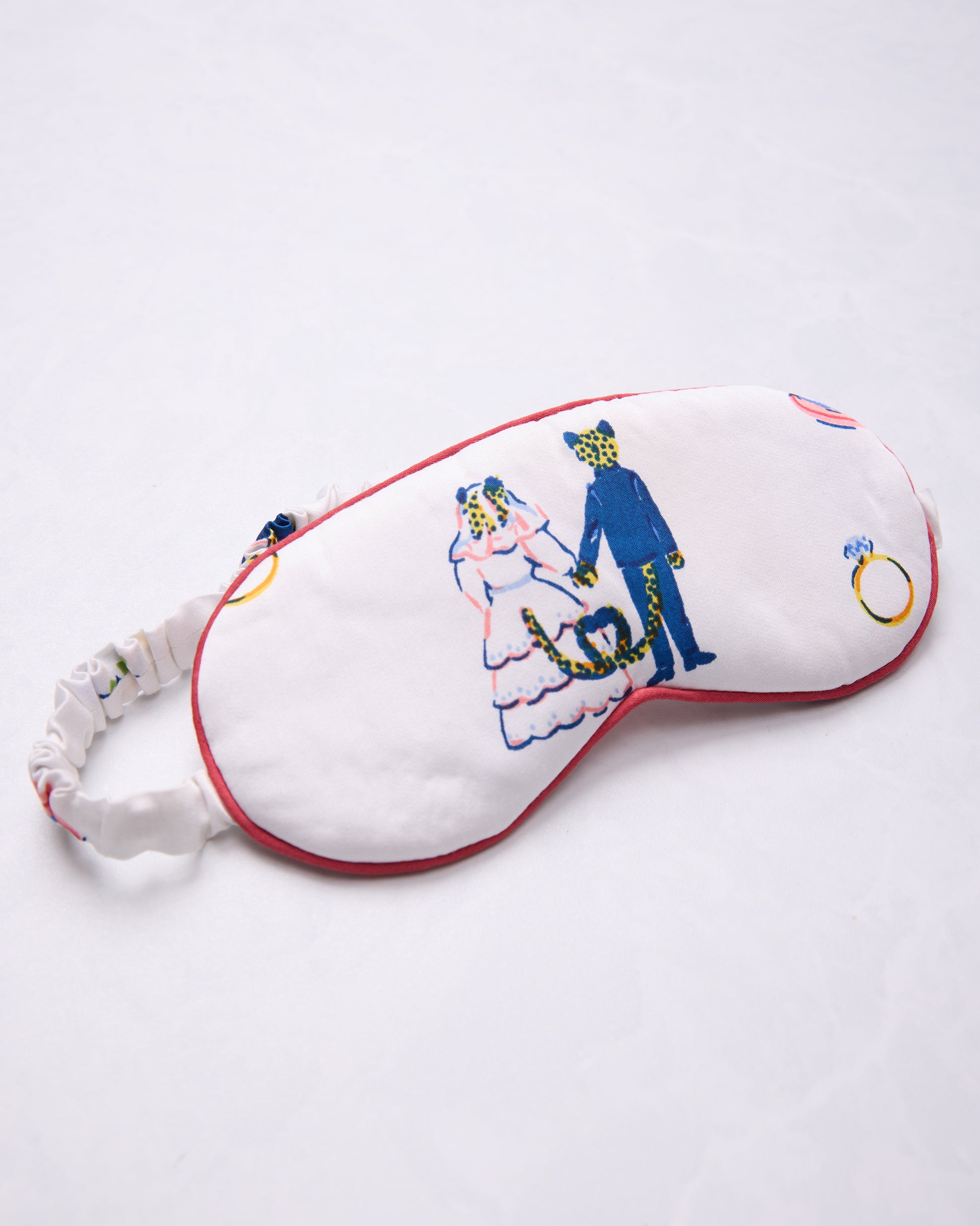 Happily Ever After - Eco Satin Eye Mask - Cloud - Printfresh