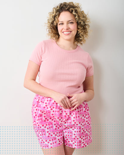 Rhinestone Cowgirl - Bradshaw Boxer - Party Pink - Printfresh