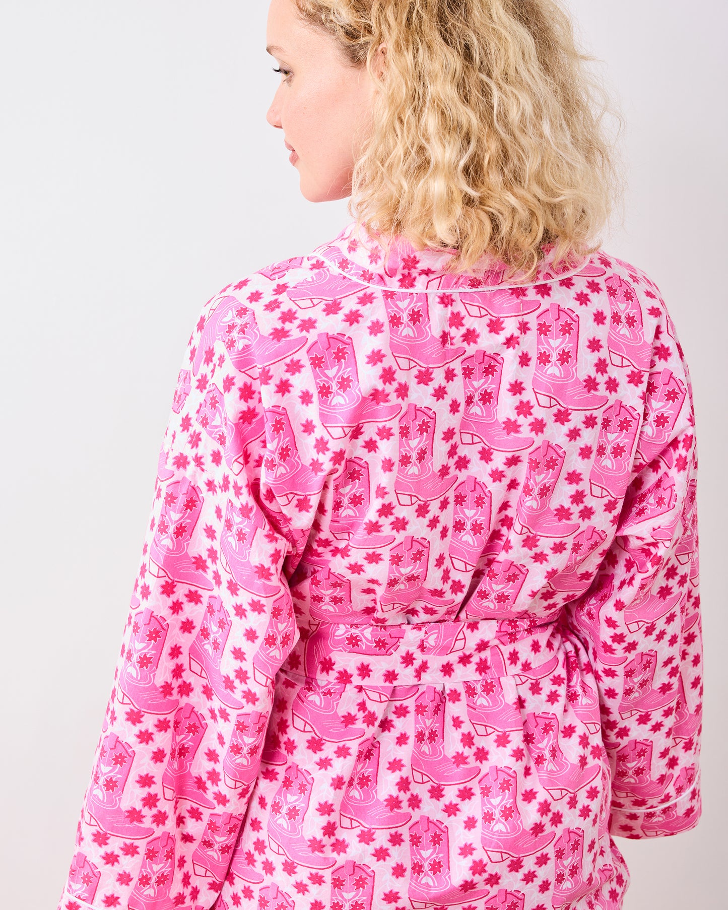 Rhinestone Cowgirl - Getting Ready Robe - Party Pink - Printfresh