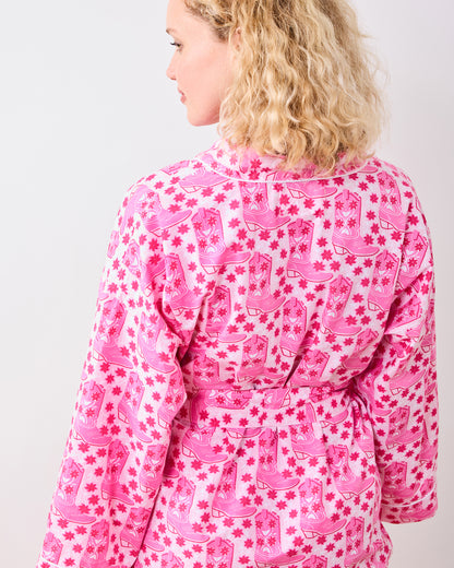 Rhinestone Cowgirl - Getting Ready Robe - Party Pink - Printfresh