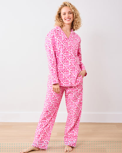 Rhinestone Cowgirl - Long PJ Set - Party Pink - Printfresh