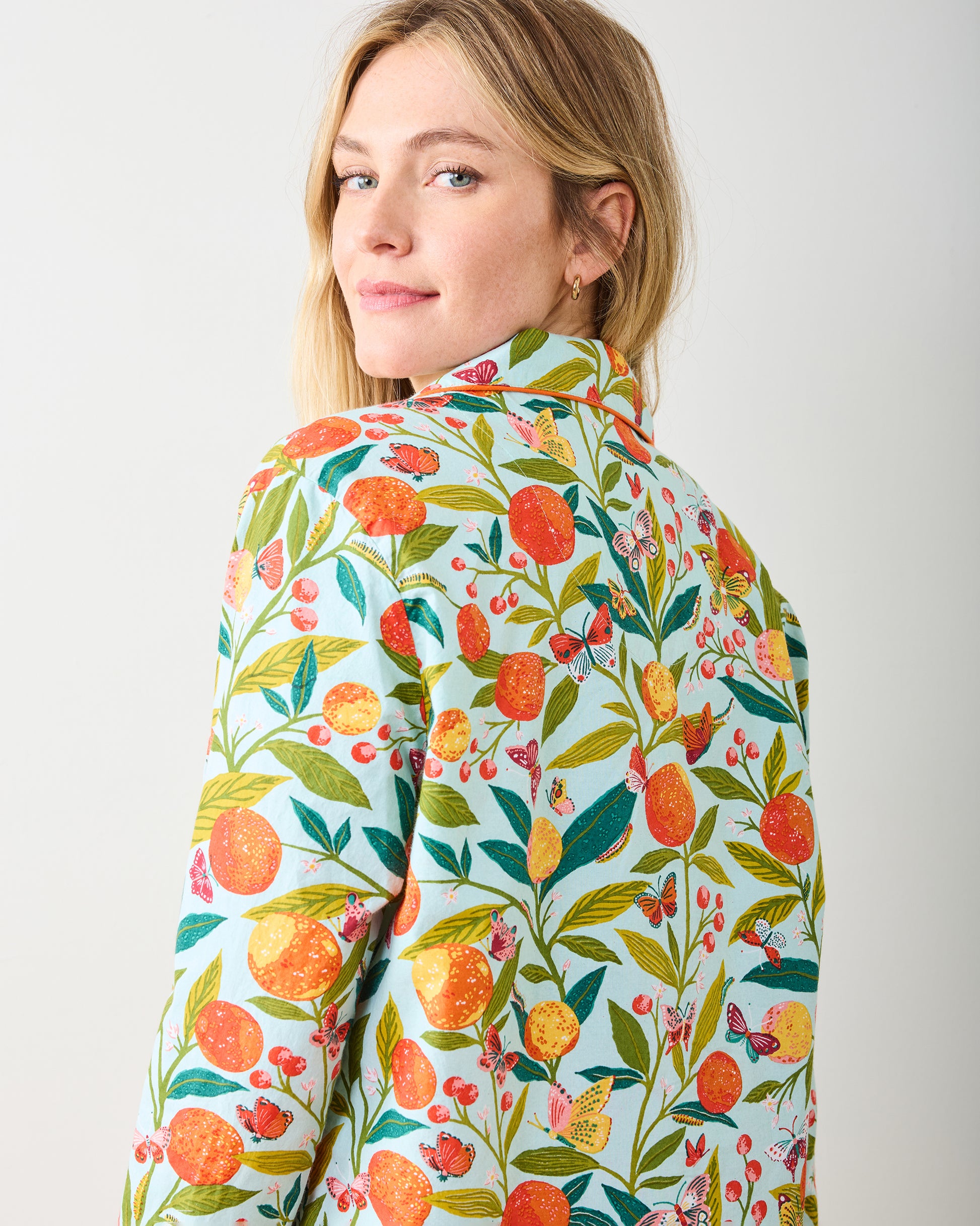 Butterfly Grove - Long PJ Set - Soft Blue - Printfresh