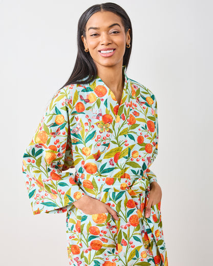 Butterfly Grove - Robe - Soft Blue - Printfresh