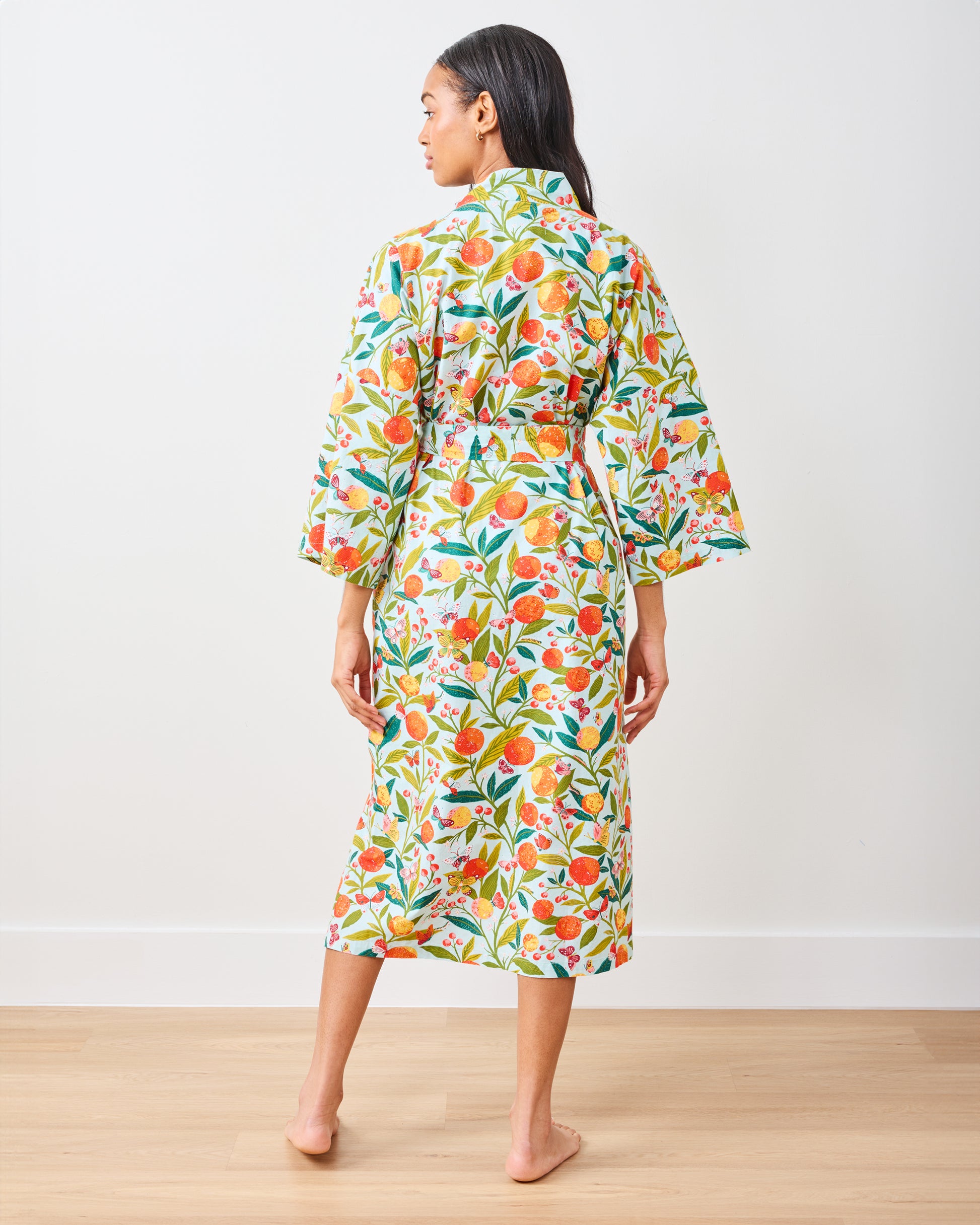 Butterfly Grove - Robe - Soft Blue - Printfresh