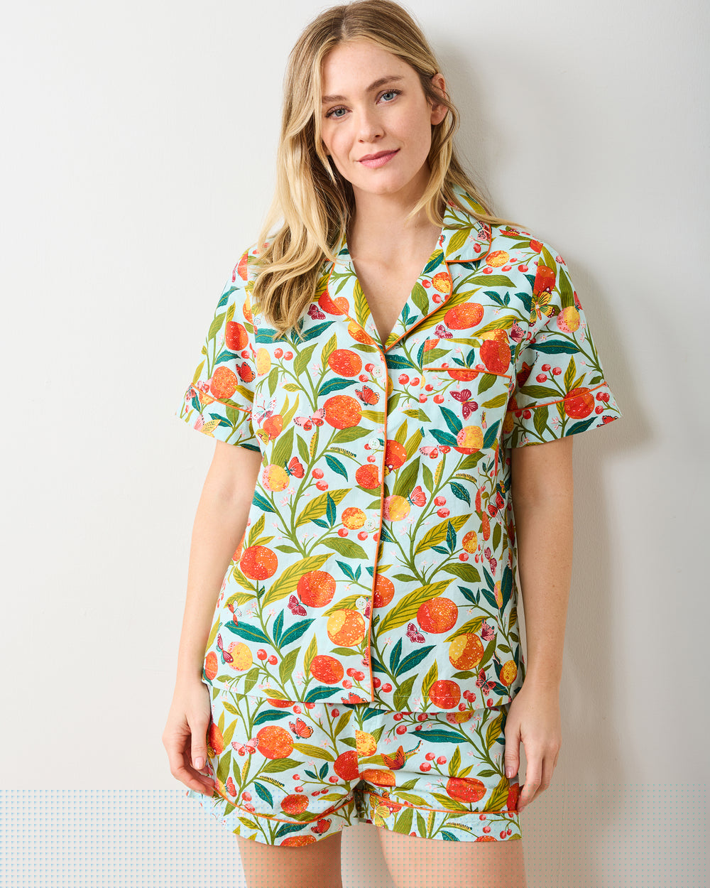 Butterfly Grove - Short PJ Set - Soft Blue - Printfresh