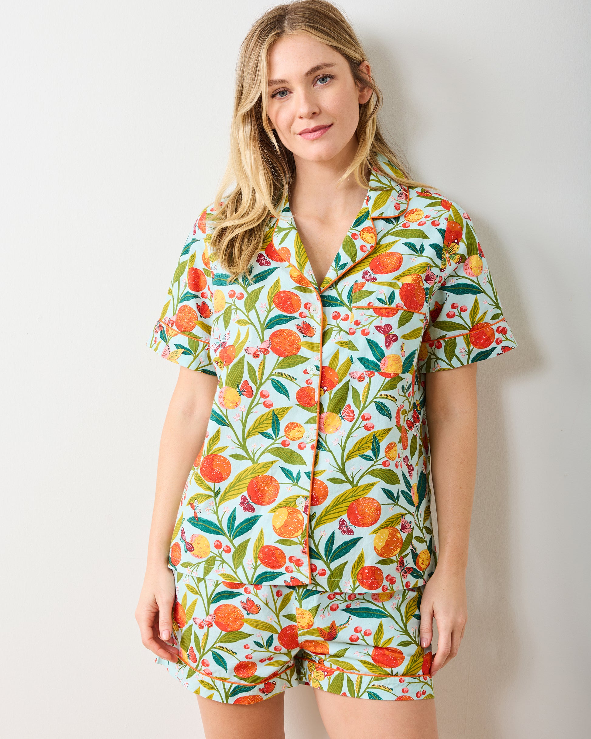 Butterfly Grove - Short PJ Set - Soft Blue - Printfresh