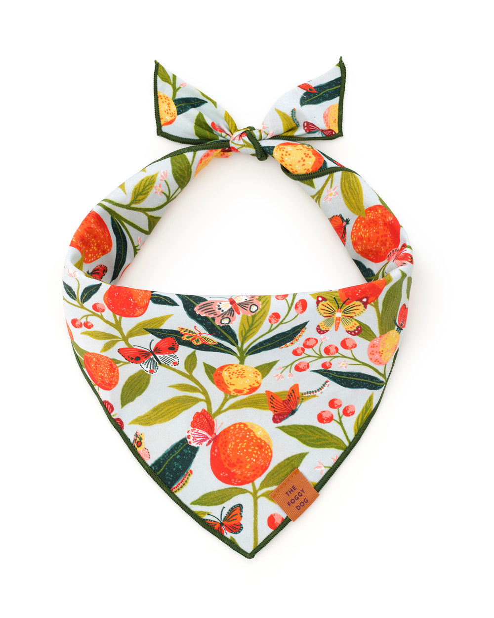 PF x The Foggy Dog Butterfly Grove - Dog Bandana - Soft Blue - Printfresh