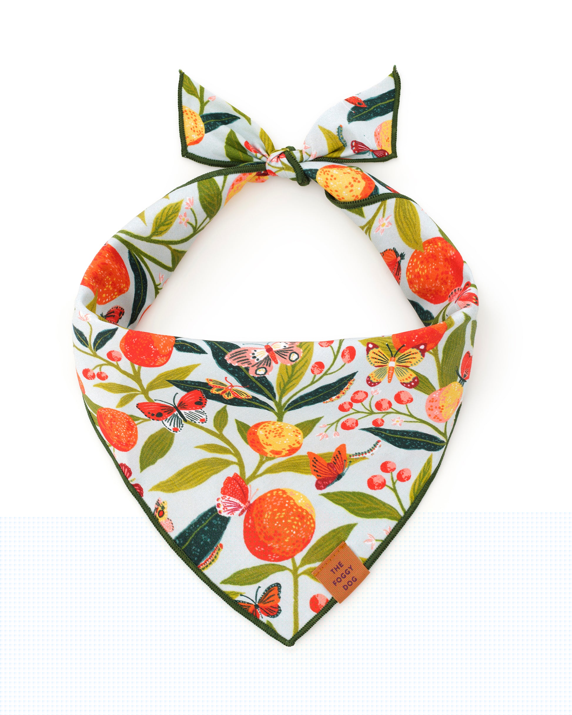 PF x The Foggy Dog Butterfly Grove - Dog Bandana - Soft Blue - Printfresh