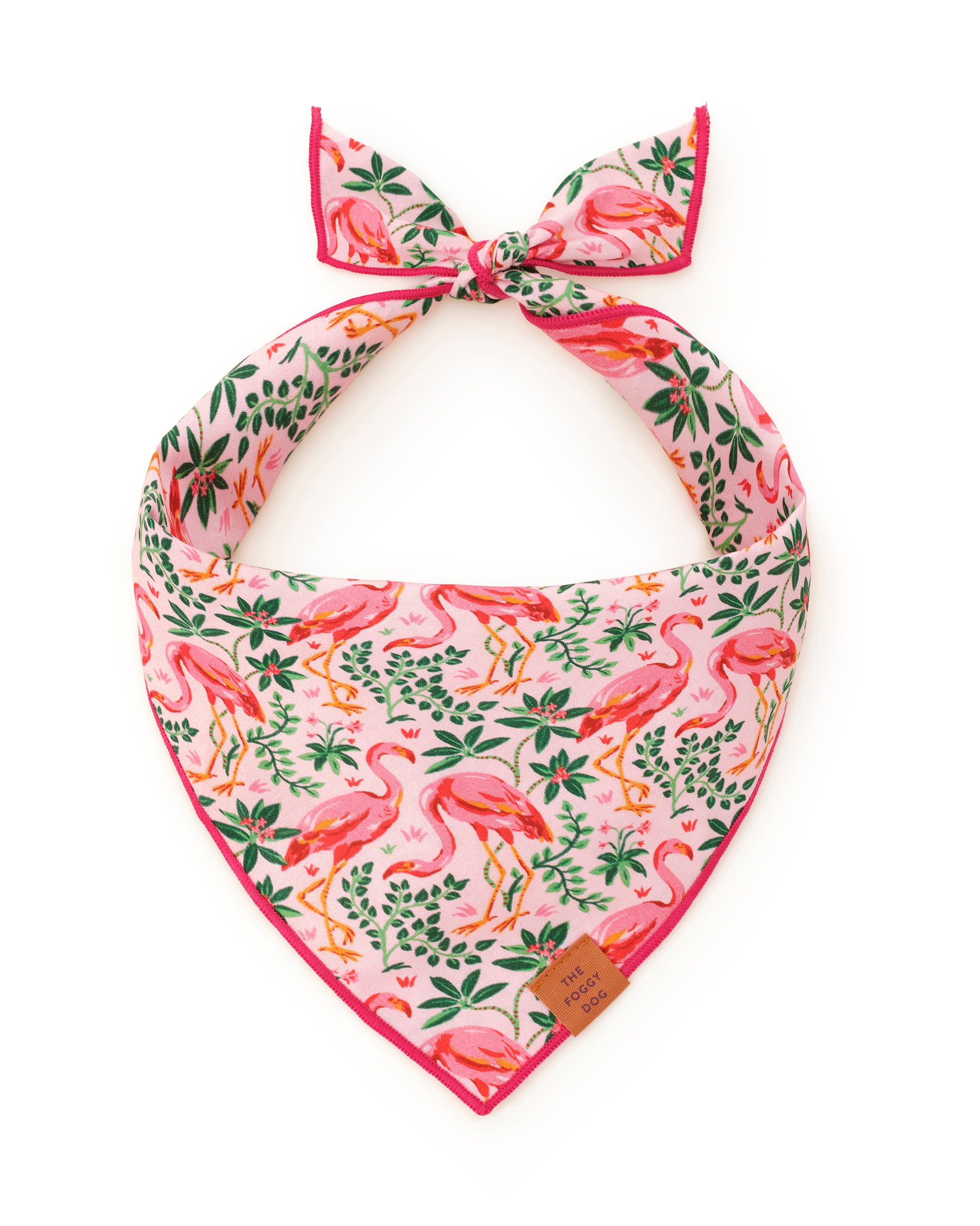 PF x The Foggy Dog Flock of Flamingos - Wildest Dreams Set & Dog Bandana Bundle - Rose - Printfresh
