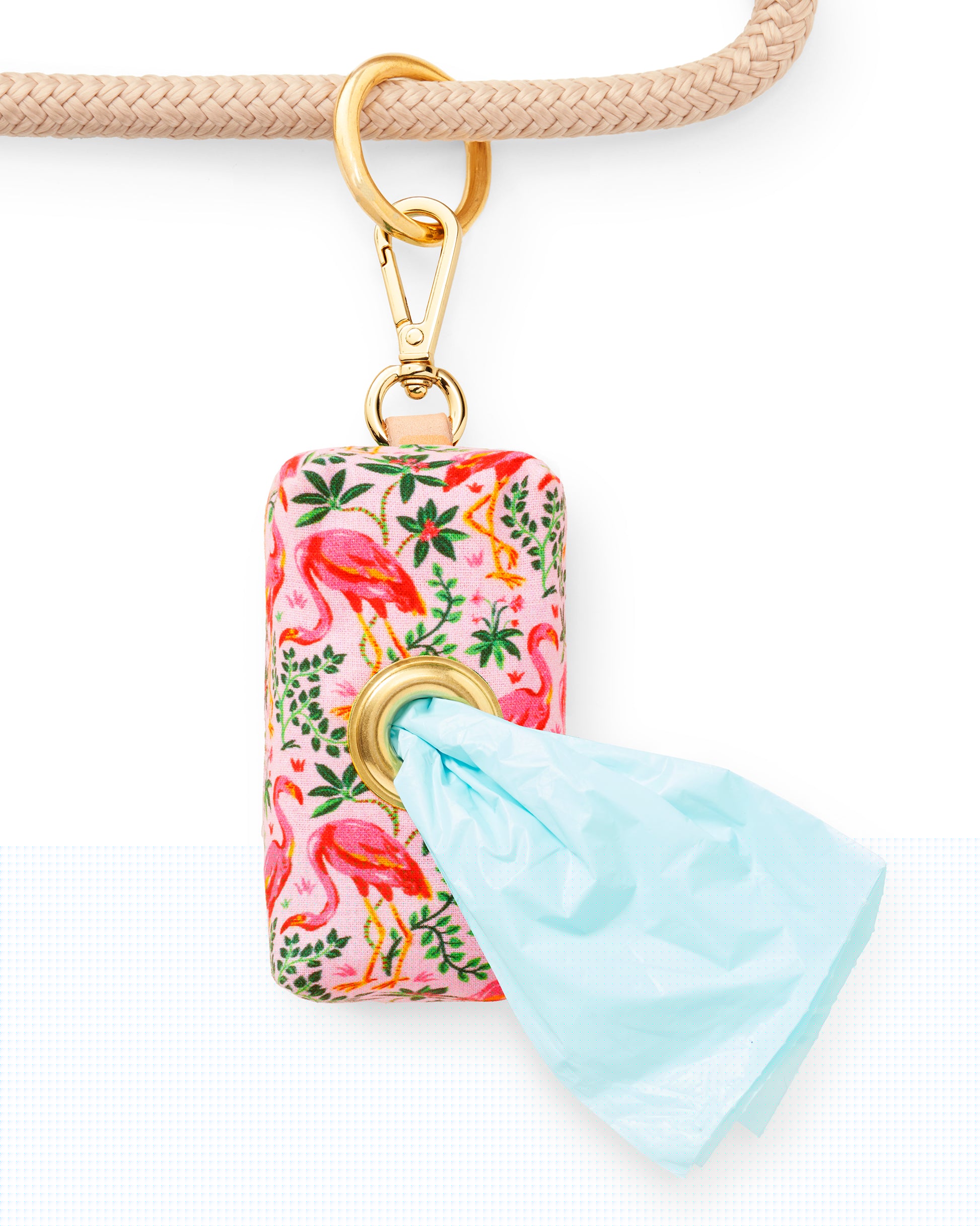 PF x The Foggy Dog Flock of Flamingos - Waste Bag Dispenser - Rose - Printfresh