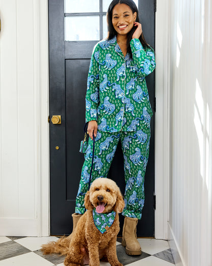 Tiger Queen - Long PJ Set - Jade - Printfresh