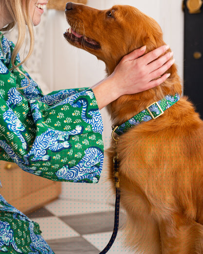 PF x The Foggy Dog Tiger Queen - Dog Collar - Jade - Printfresh