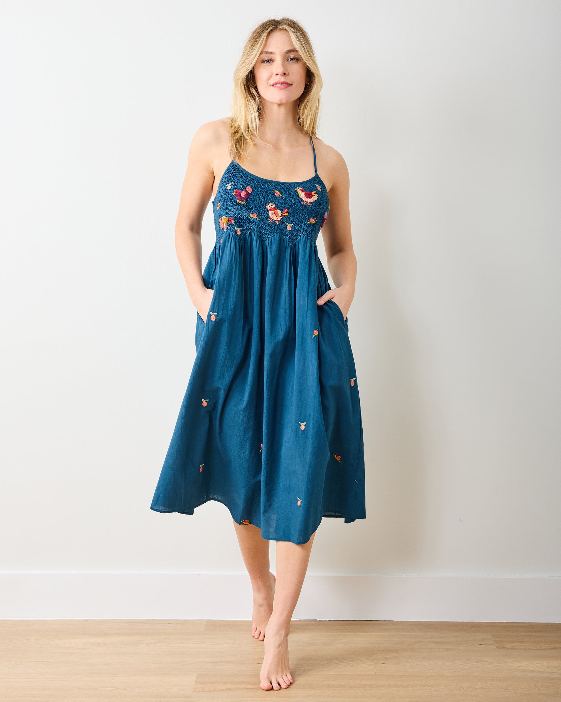 Hen House - Naya Nightie - Navy - Printfresh