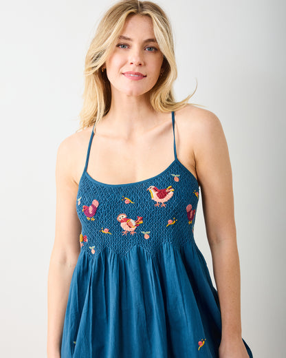Hen House - Naya Nightie - Navy - Printfresh