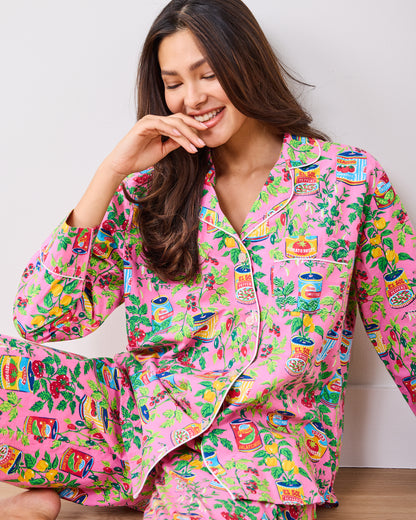 Kitchen Garden - Long PJ Set - Rose - Printfresh