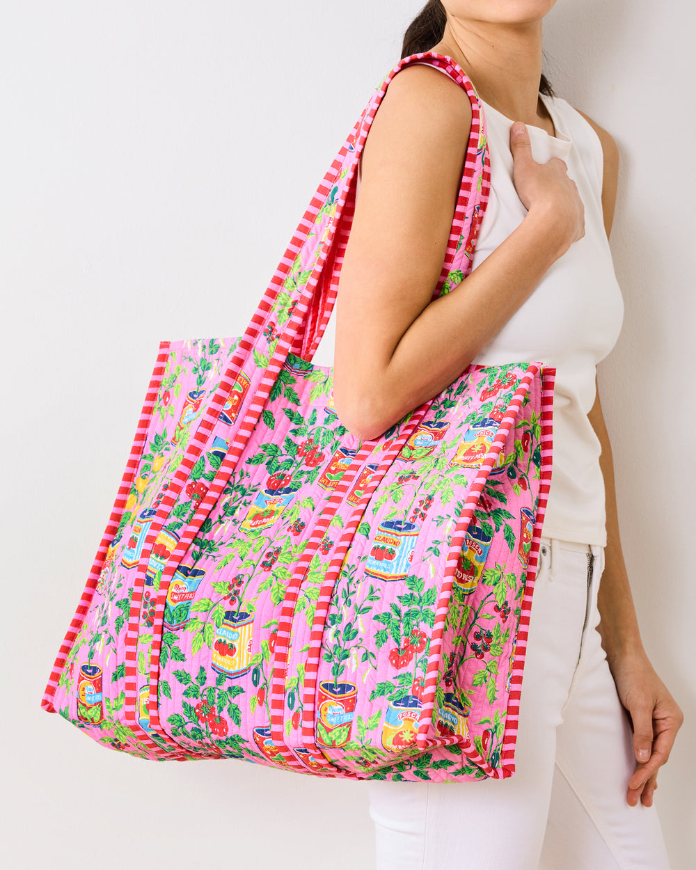 Kitchen Garden - The Traveler Tote - Rose - Printfresh