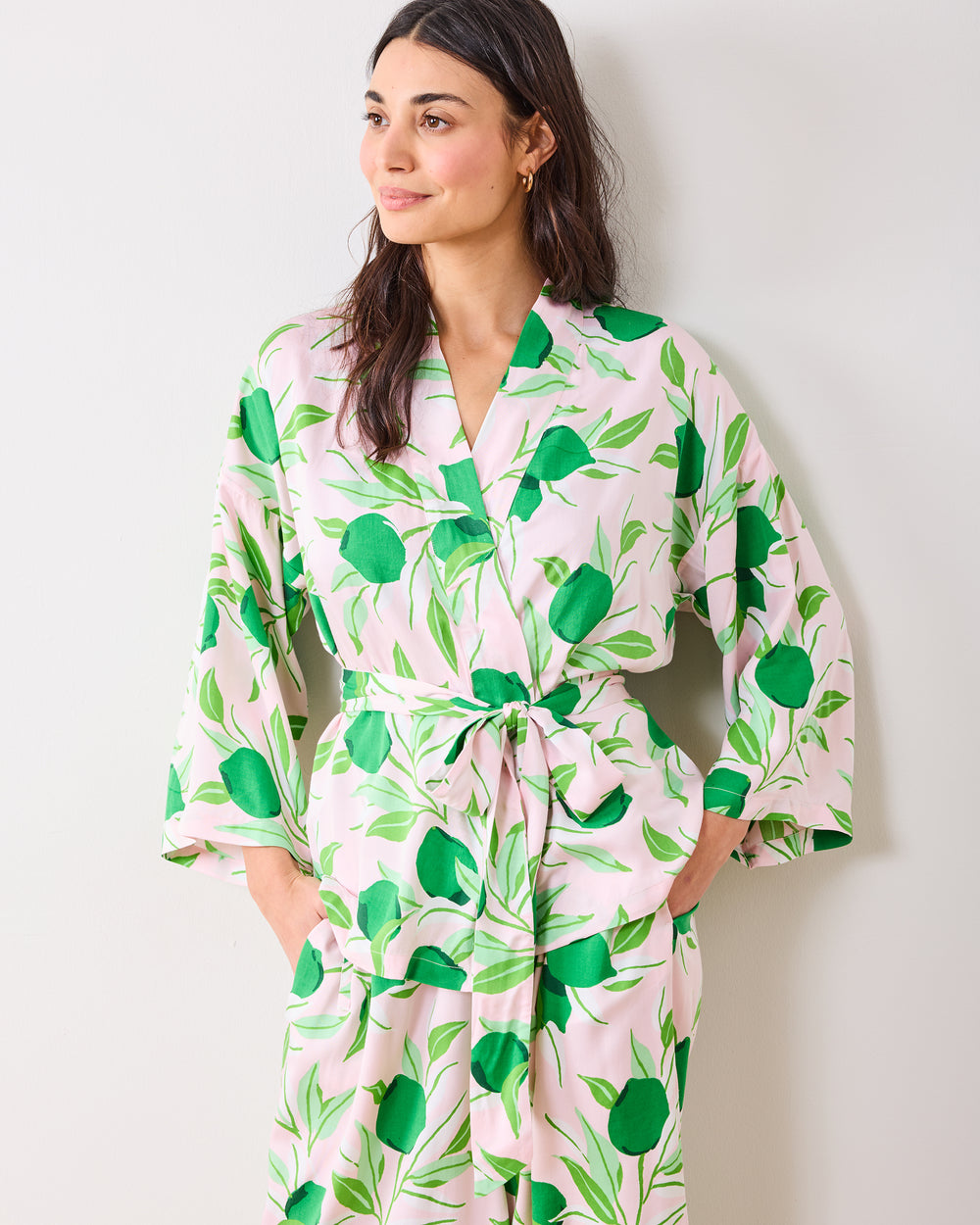 Lime Zest - Eco Satin Wrap Set - Pink Salt - Printfresh