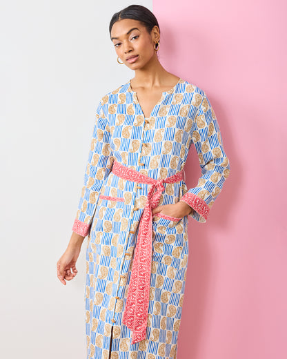 PF + Pencil & Paper Co. Island Paisley - Exuma Dress - Ivory - Printfresh