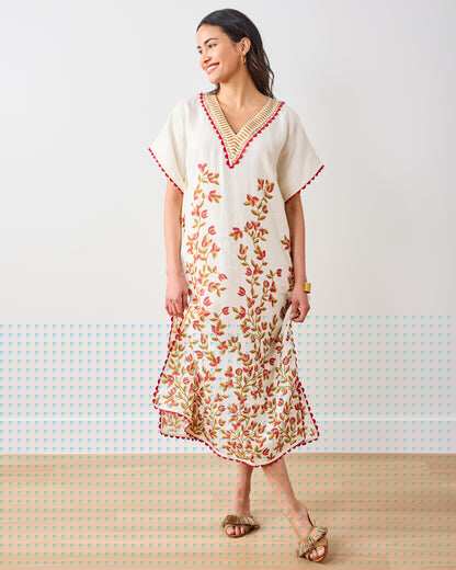 PF + Pencil & Paper Co. Petal Climber - Sunset Caftan - Ivory - Printfresh