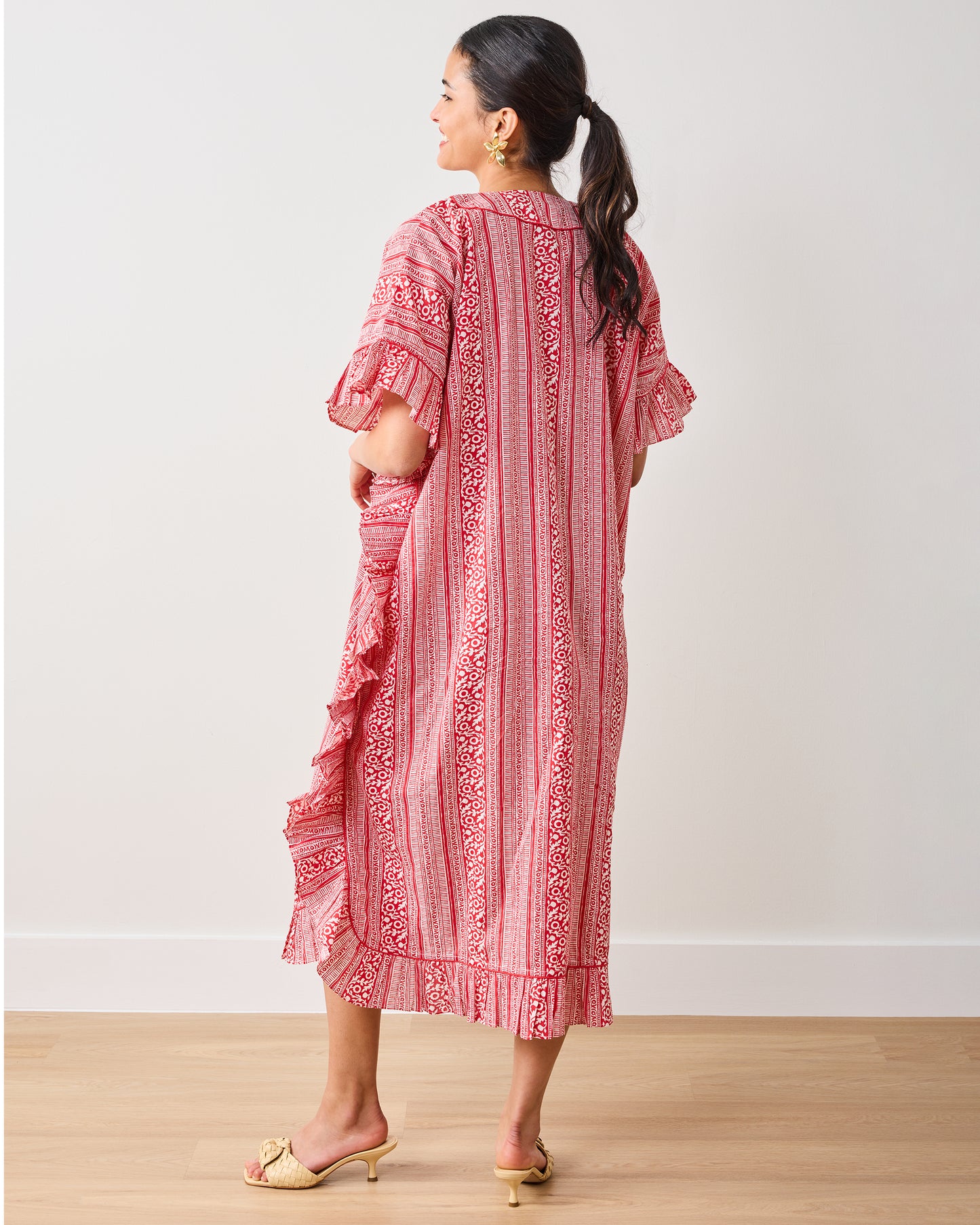 PF + Pencil & Paper Co. Red Paisley - Harbor Caftan - Crimson - Printfresh