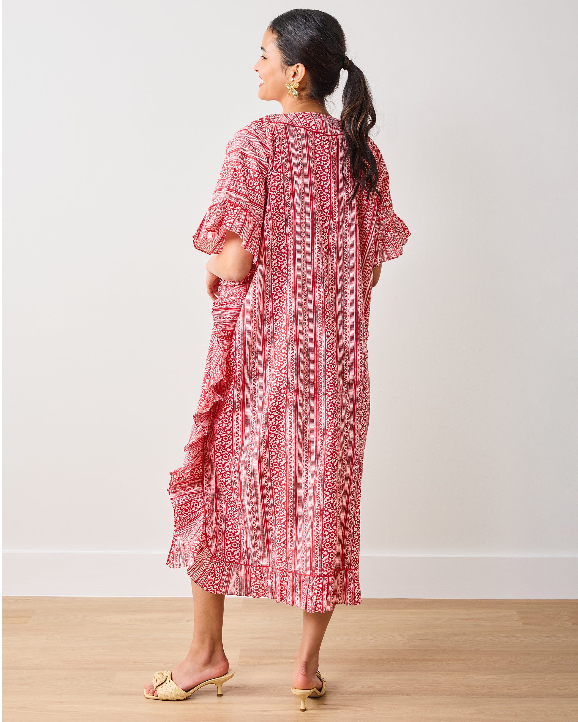 PF + Pencil & Paper Co. Red Paisley - Harbor Caftan - Crimson - Printfresh