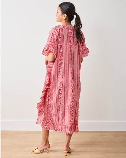 PF + Pencil & Paper Co. Red Paisley - Harbor Caftan - Crimson - Printfresh