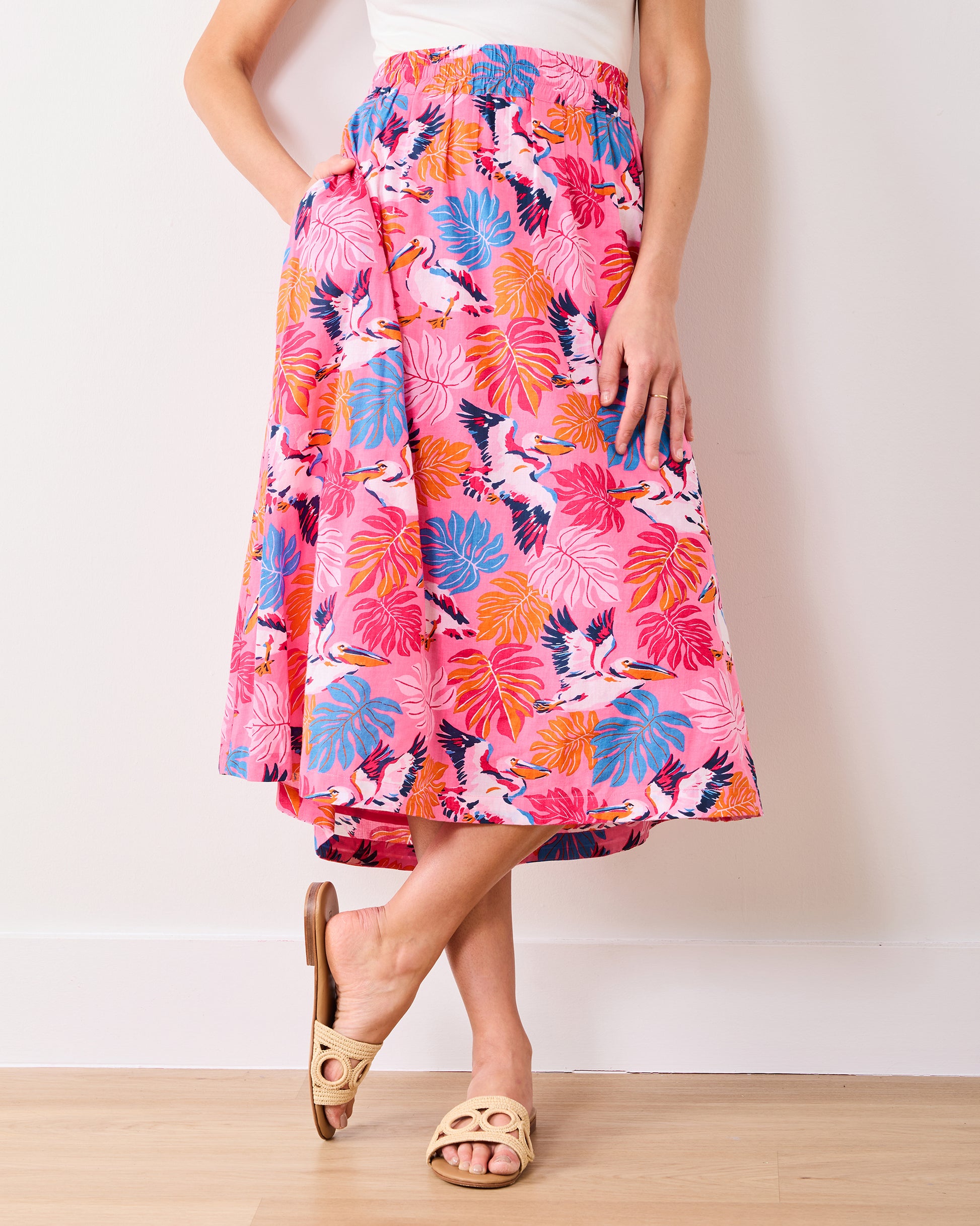 Pelican Palms - Riviera Set - Marina Pink - Printfresh
