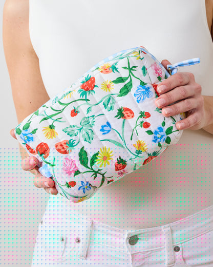 Strawberry Vines - Three's Best Pouch Set - Cloud - Printfresh