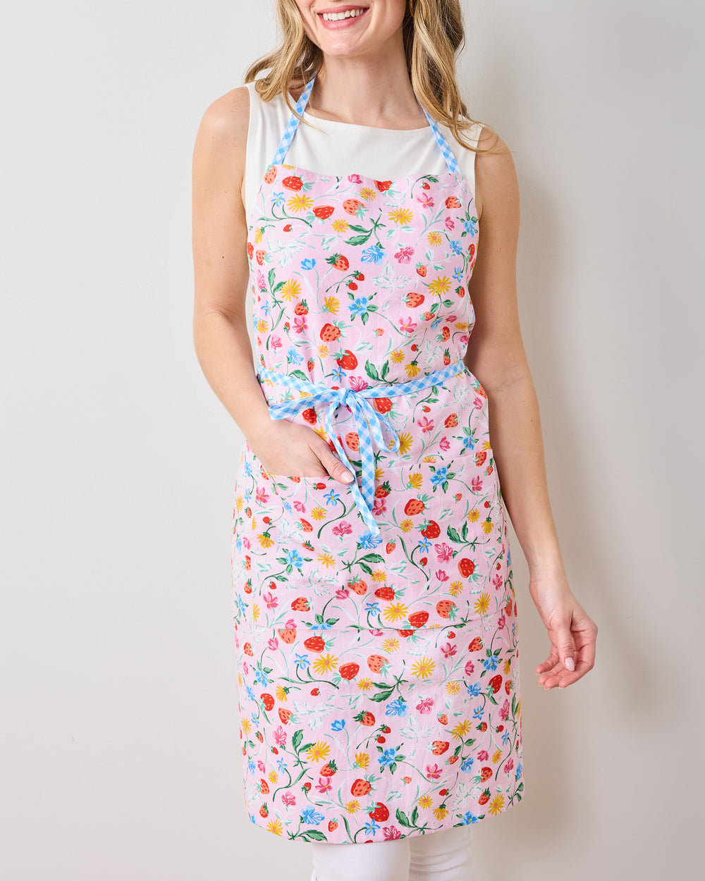 Strawberry Vines - Apron - Blush - Printfresh