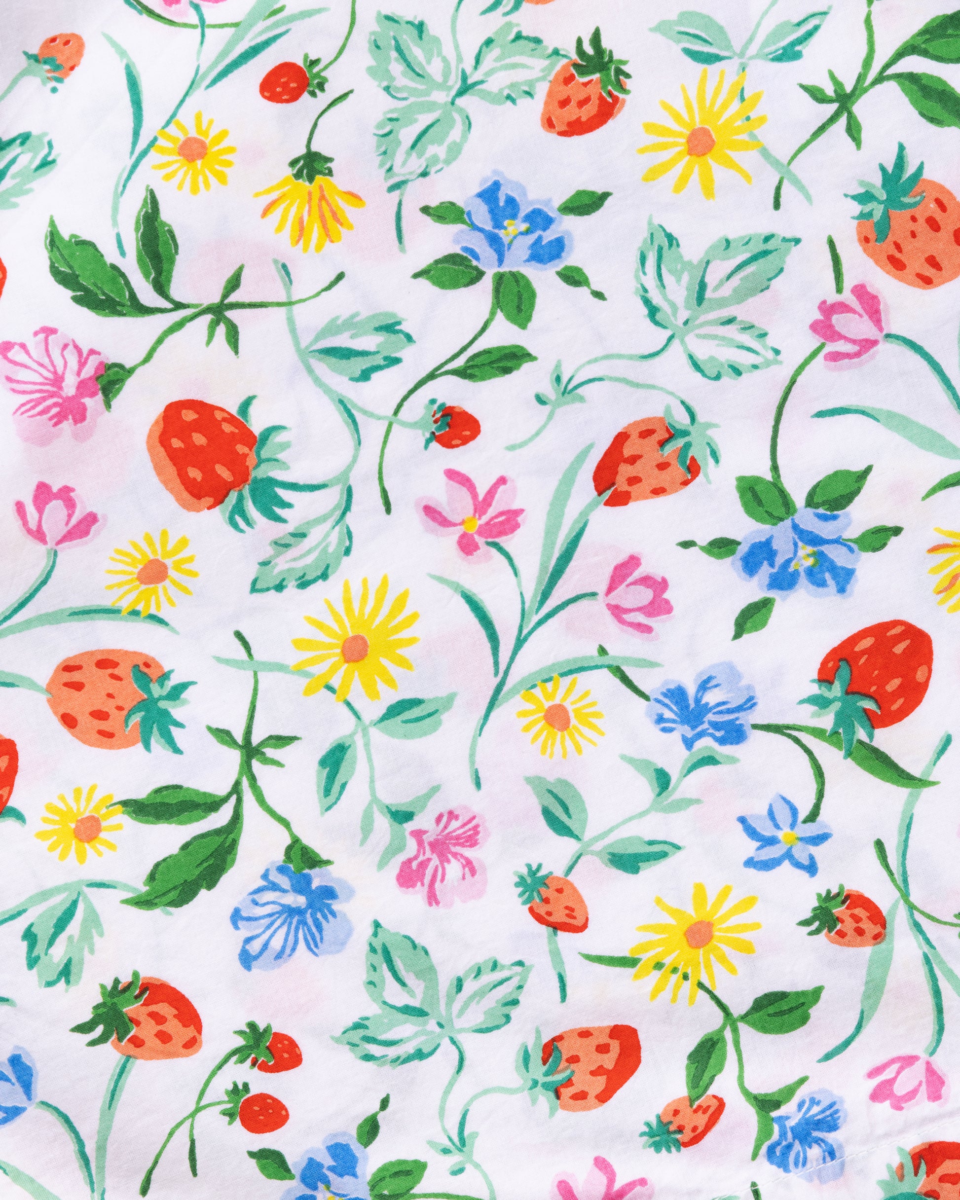 Strawberry Vines - Three's Best Pouch Set - Cloud - Printfresh