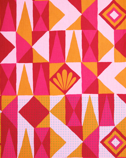 Underwater Mosaic - Isabella Dress - Pink Crush - Printfresh