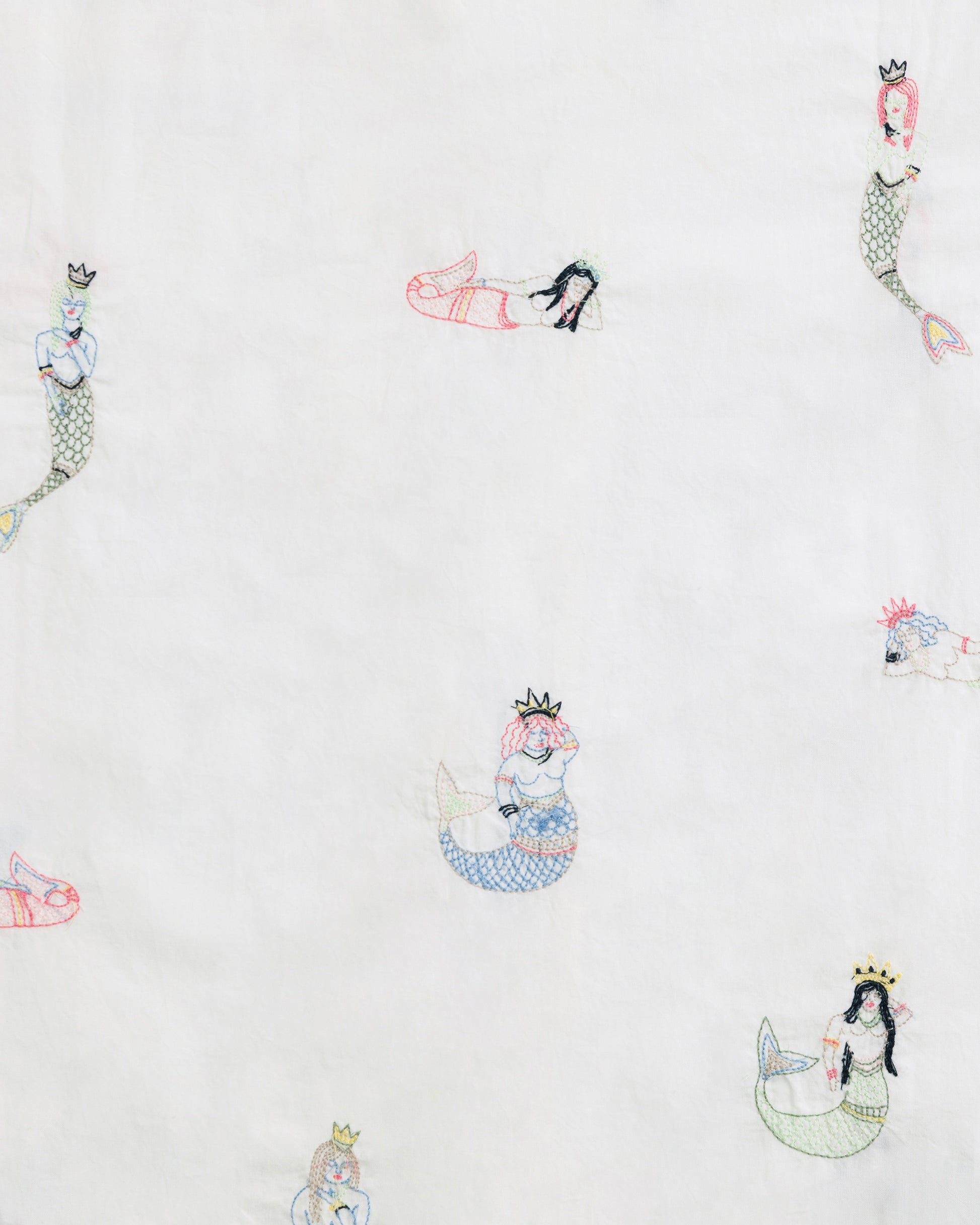 Daughters of Triton - Petite Long PJ Set - Cloud - Printfresh