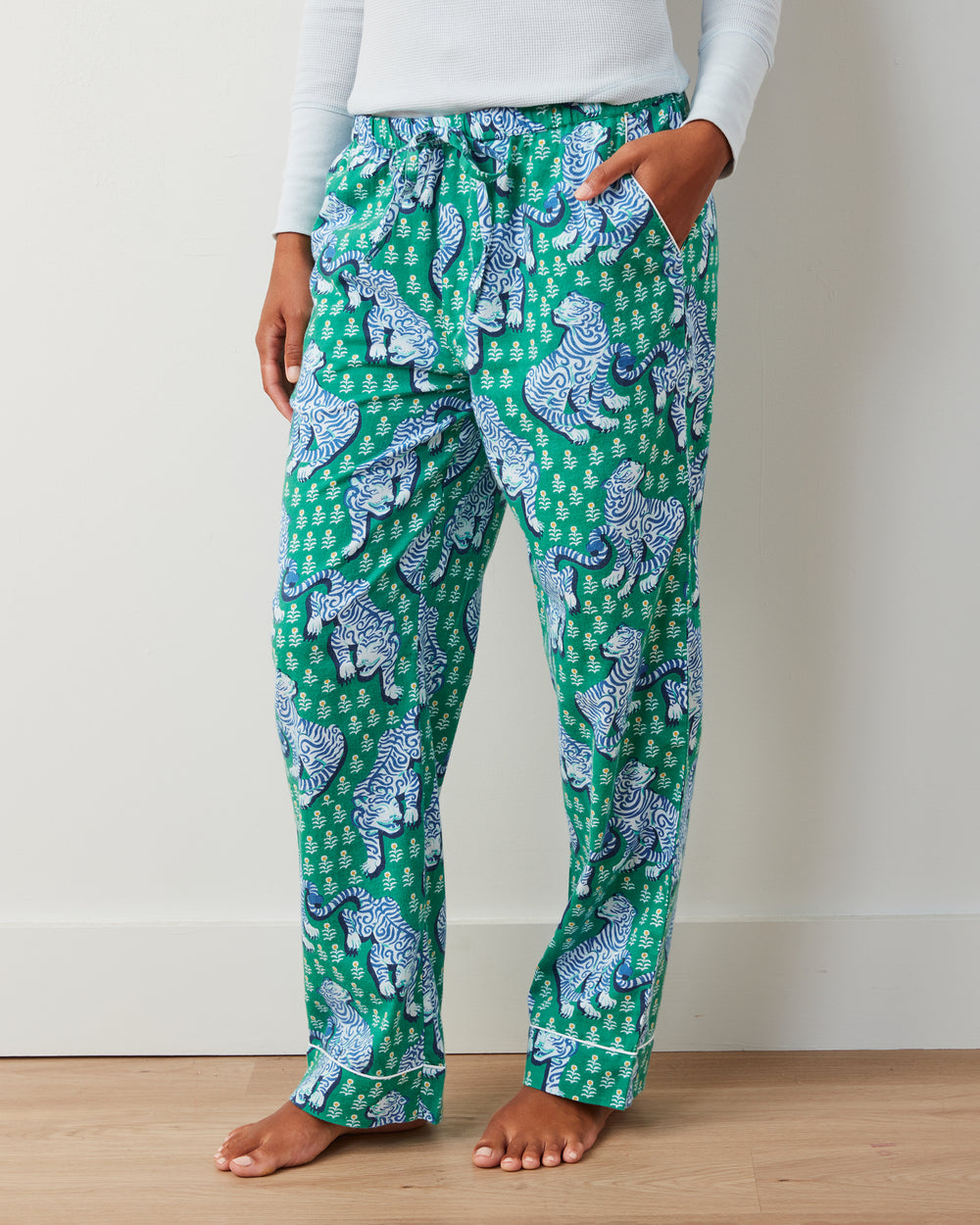 Big Cats- 3-Pack Lightweight Flannel PJ Pants - Hot Pink/Jade/Ink - Printfresh
