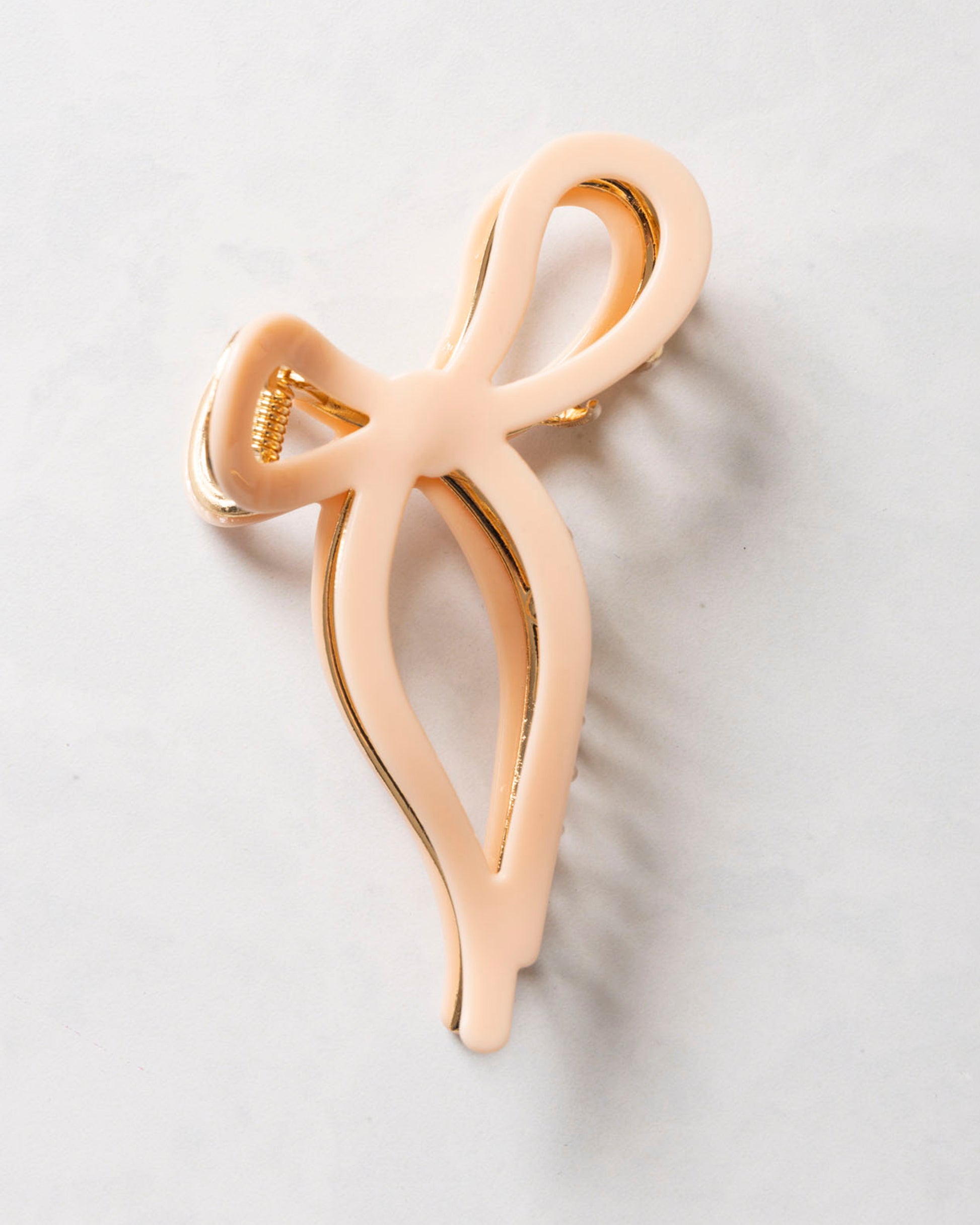 Pink - Ballet Bow Acetate Claw Clip - Solar Eclipse - Printfresh