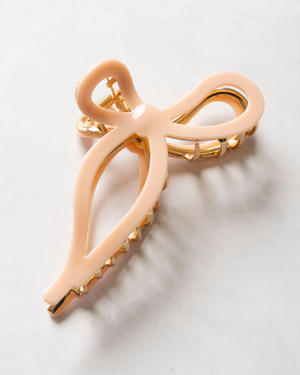 Pink - Ballet Bow Acetate Claw Clip - Solar Eclipse - Printfresh
