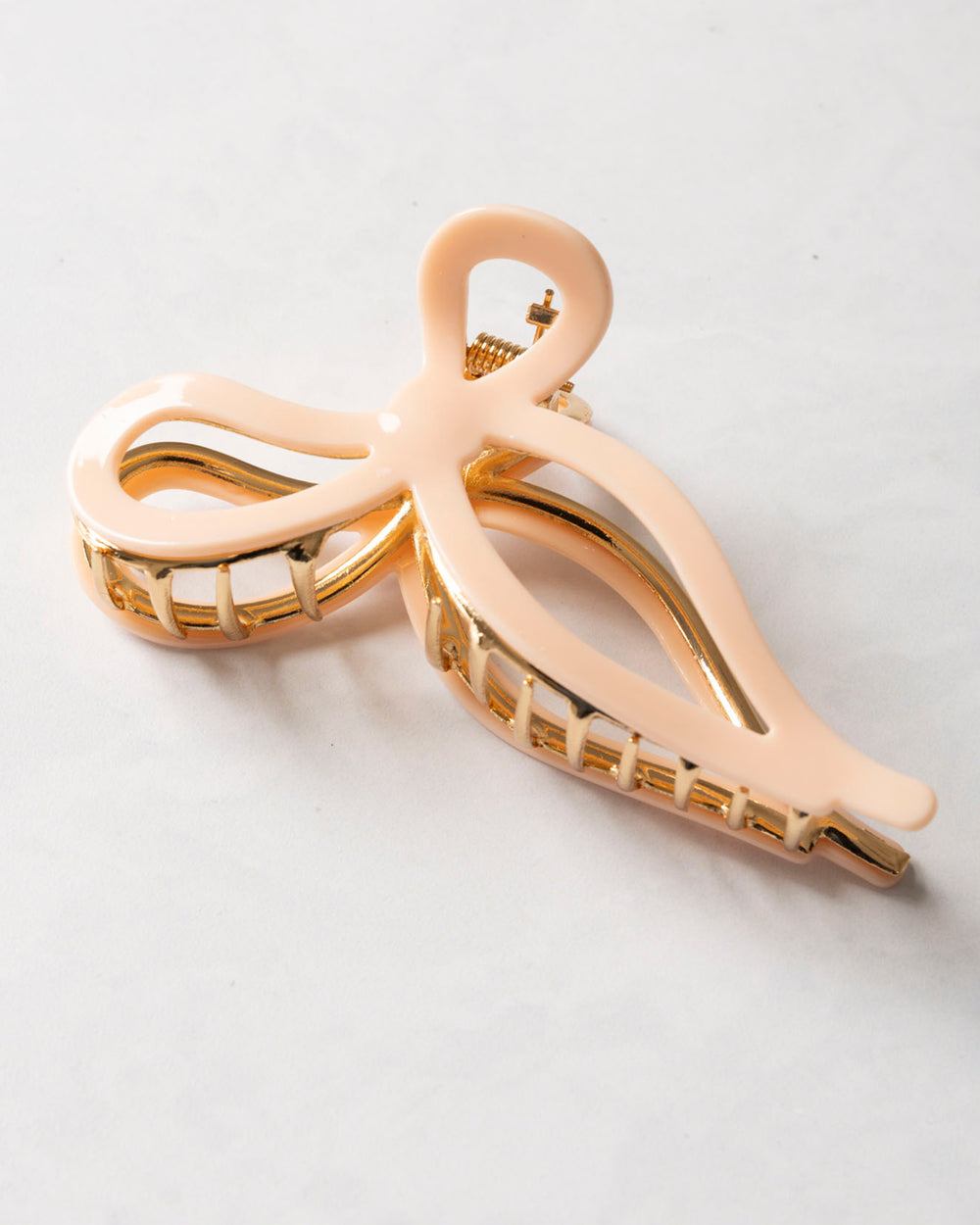 Pink - Ballet Bow Acetate Claw Clip - Solar Eclipse - Printfresh