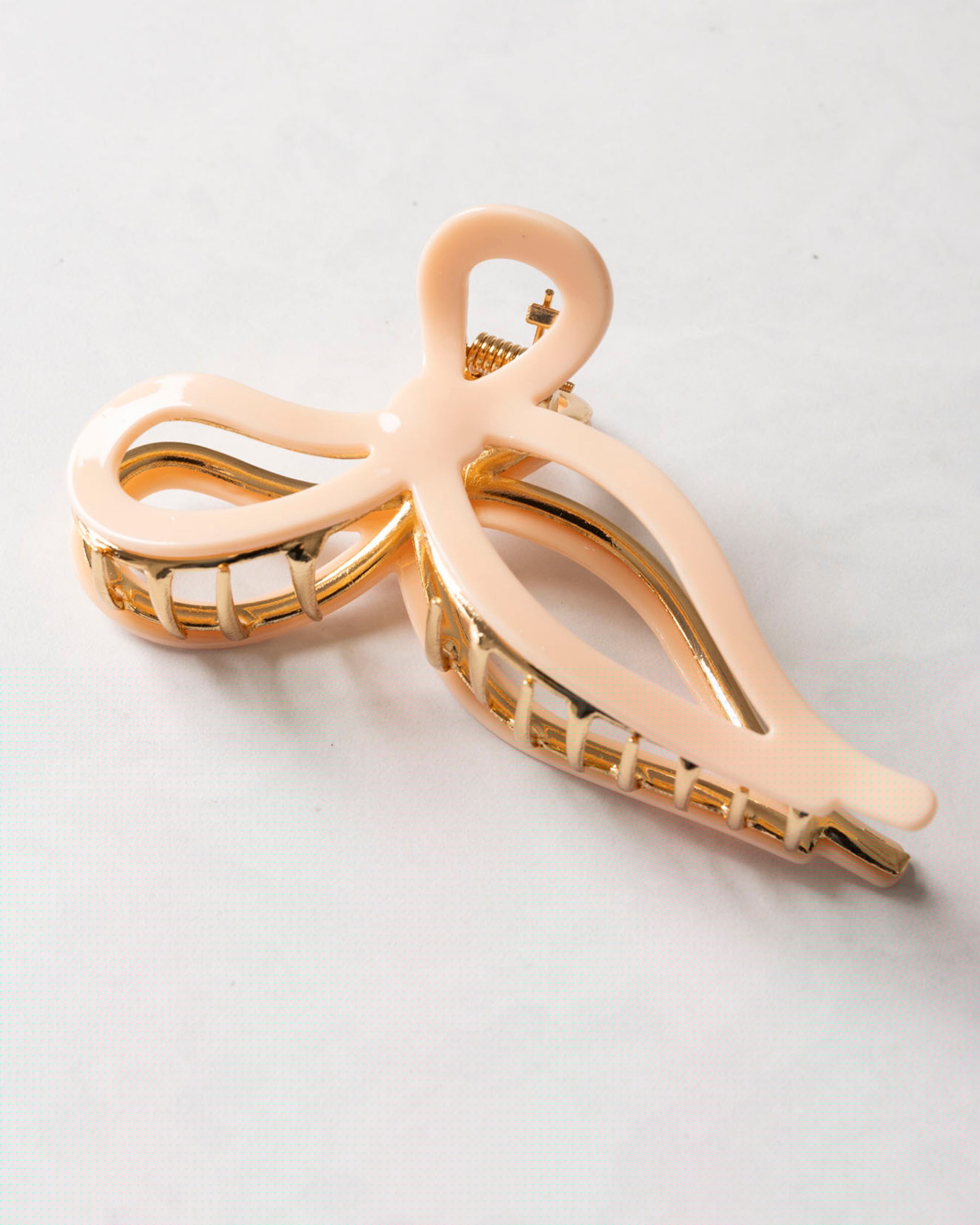 Pink - Ballet Bow Acetate Claw Clip - Solar Eclipse - Printfresh