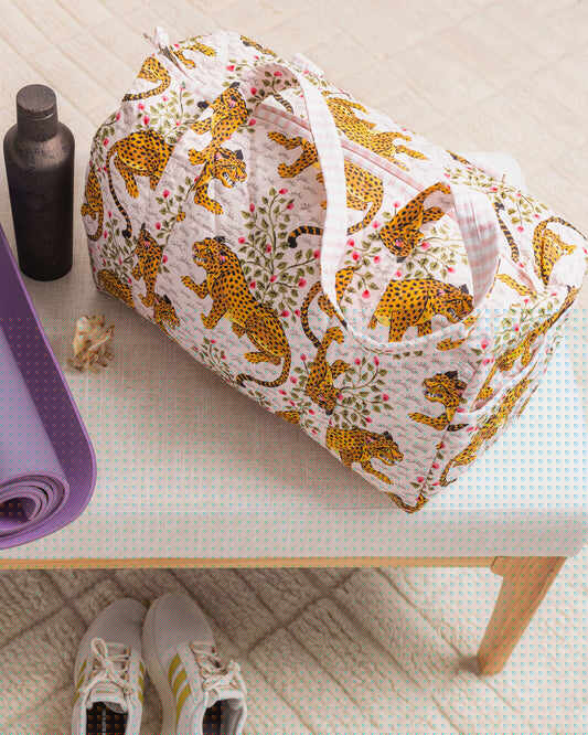 Bagheera - Quilted Duffle Bag - Blush - Printfresh