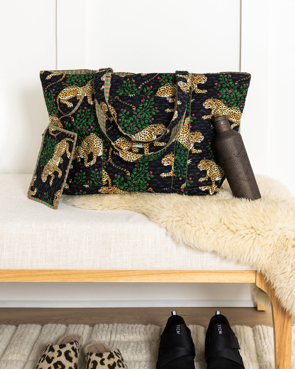 Bagheera - Weekend Bag with Pouch - Ink - Printfresh