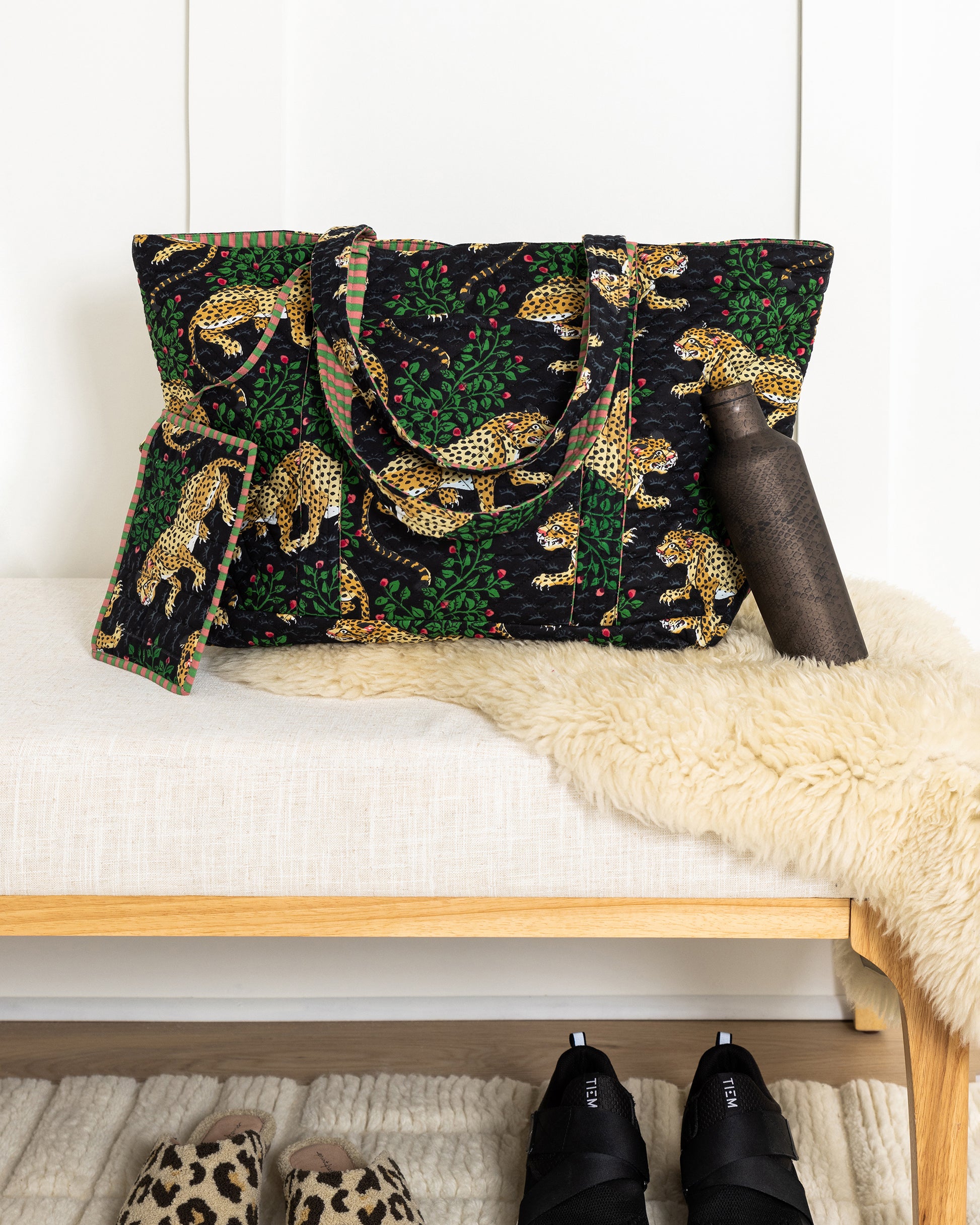 Bagheera - Weekend Bag with Pouch - Ink - Printfresh