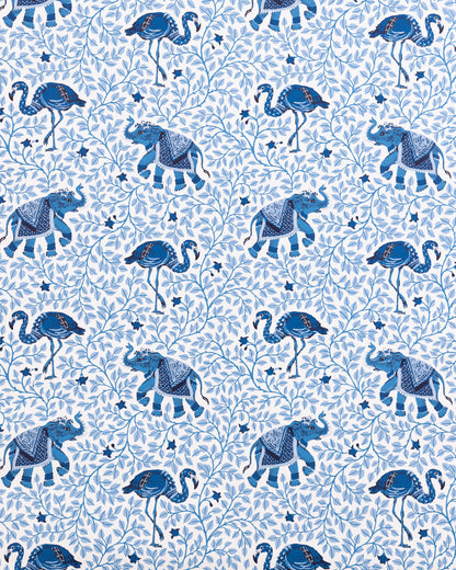 Flamenco - Wallpaper Double Roll - Pale Blue - Printfresh